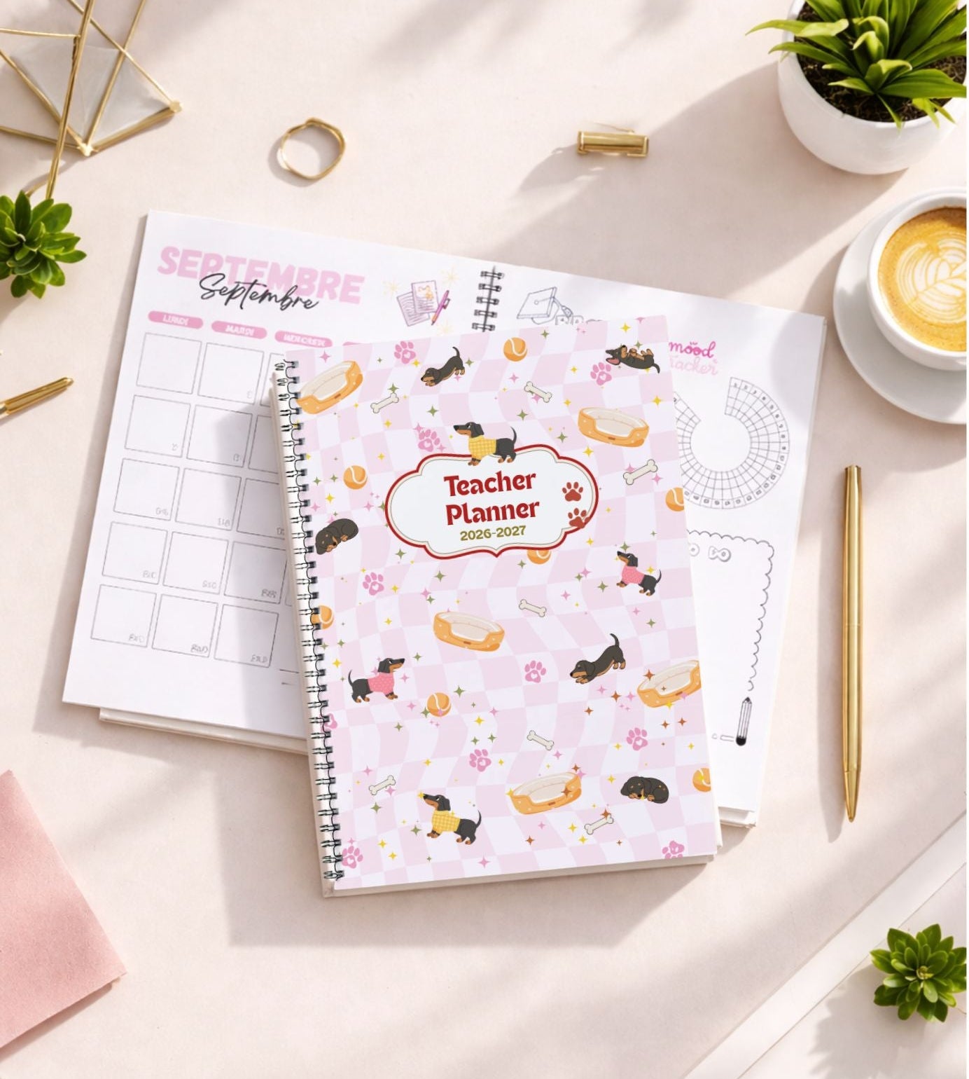 Agenda enseignant 2026/2027 - Teckel Lover- Spirale