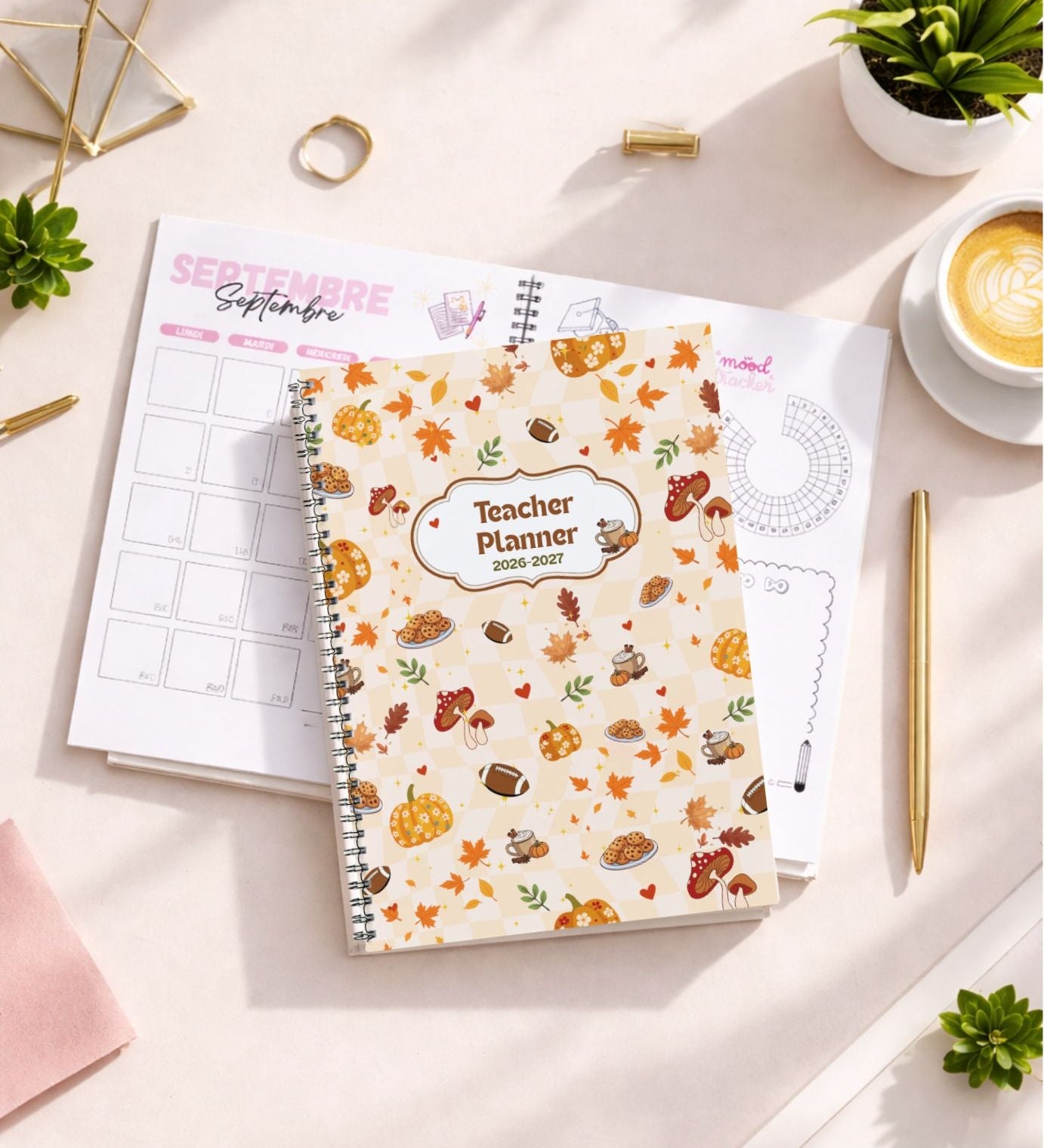 Agenda enseignant 2026/2027 - Autumn Vibes- Spirale
