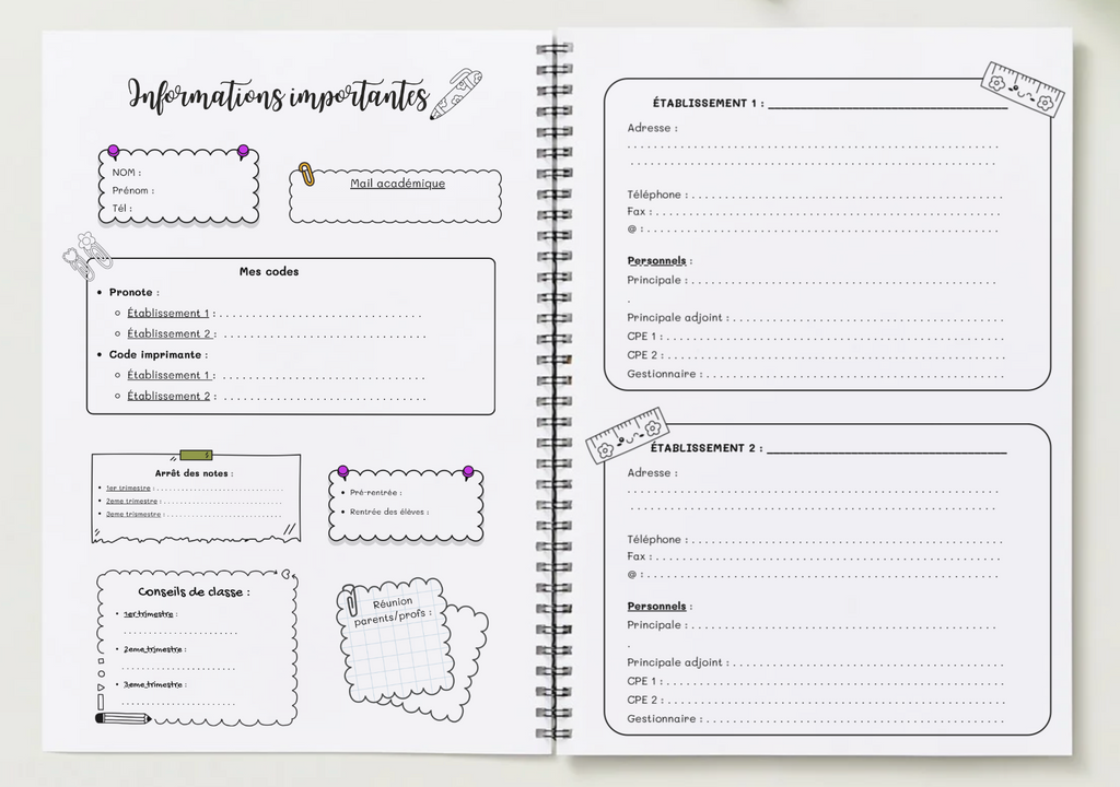 Agenda enseignant 2026/2027 - Teckel Lover- Spirale
