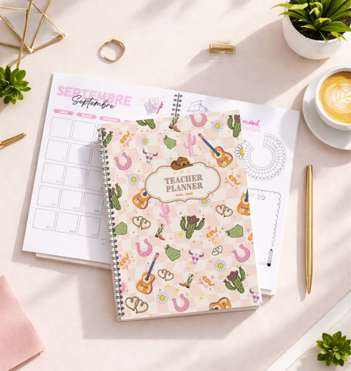 Agenda enseignant 2026/2027 - "Girly Farwest"- Spirale