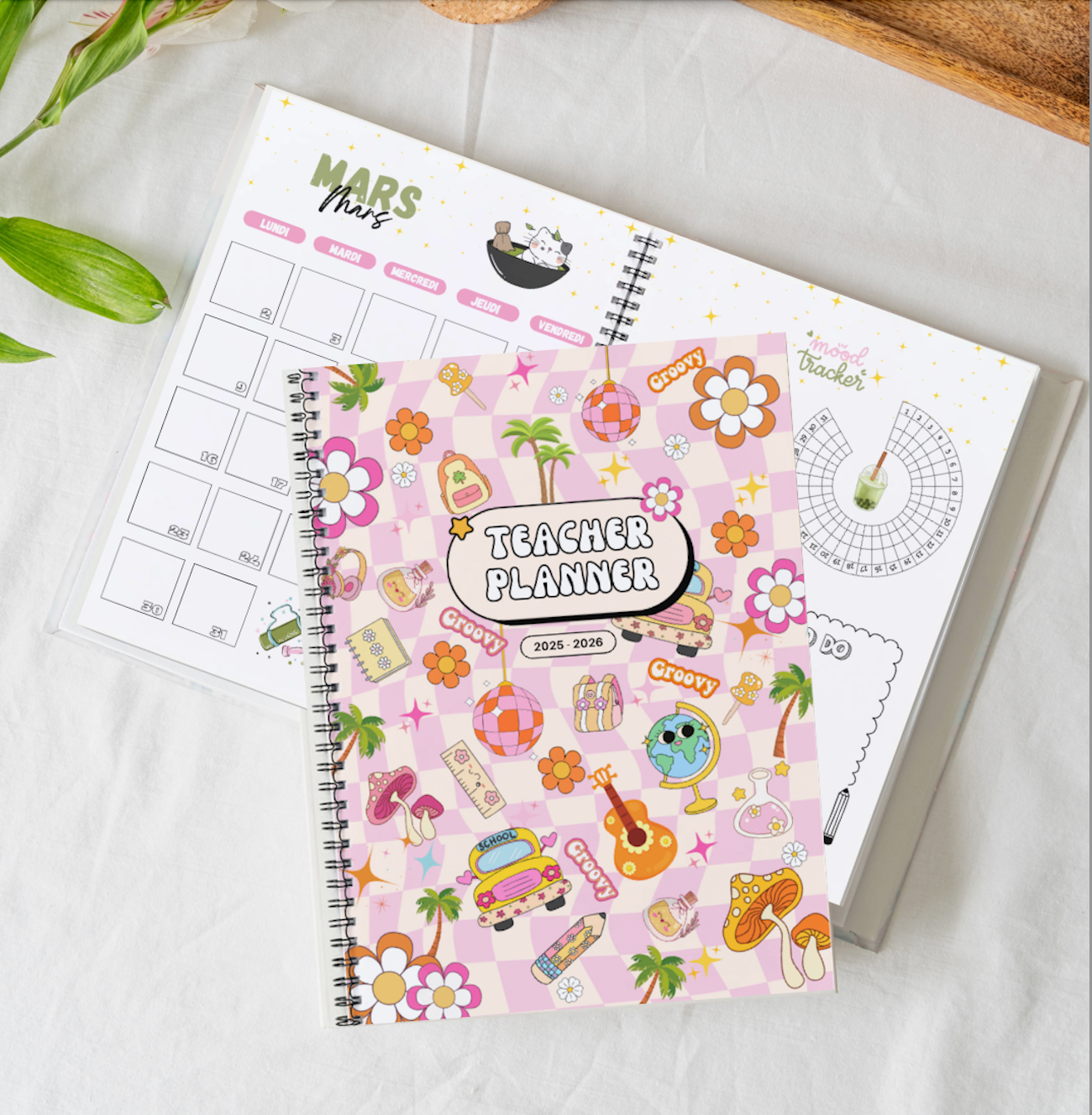 Agenda enseignant 2025-2026 - Format spirale