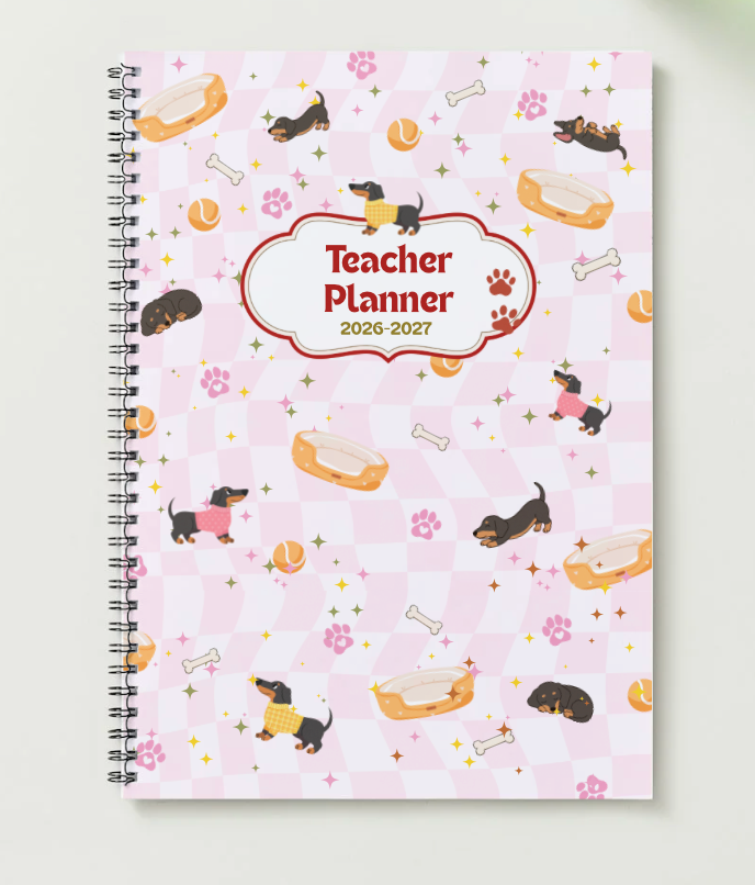 Agenda enseignant 2026/2027 - Teckel Lover- Spirale